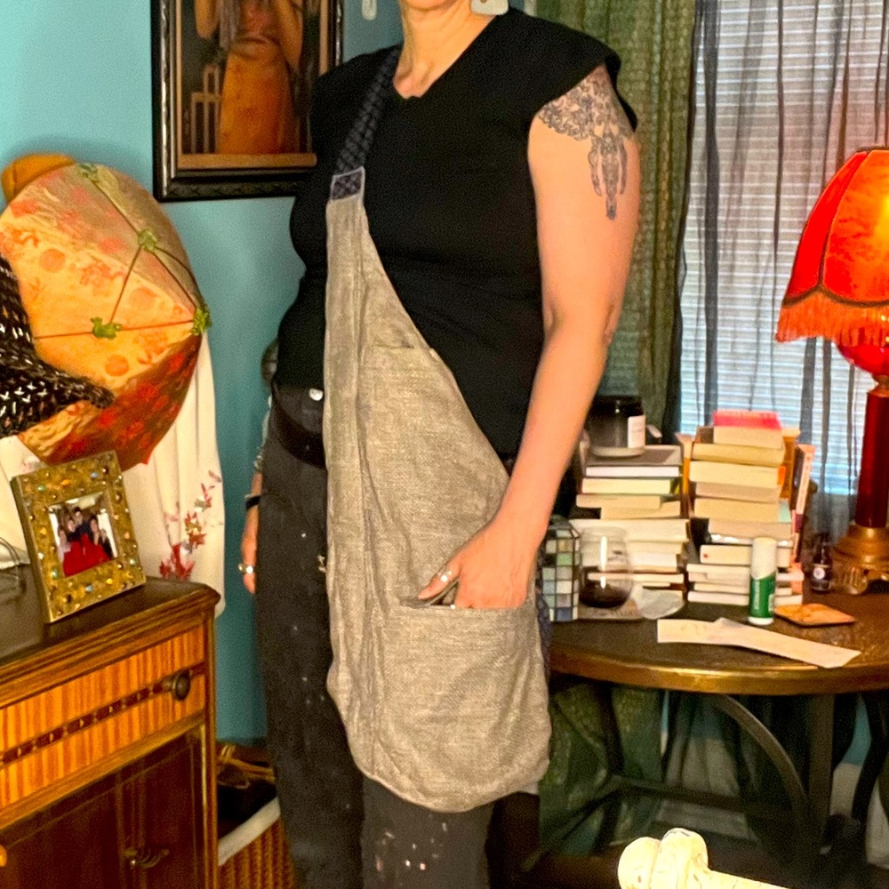 Upcycled Crossbody from Men’s Blazer and tie!!